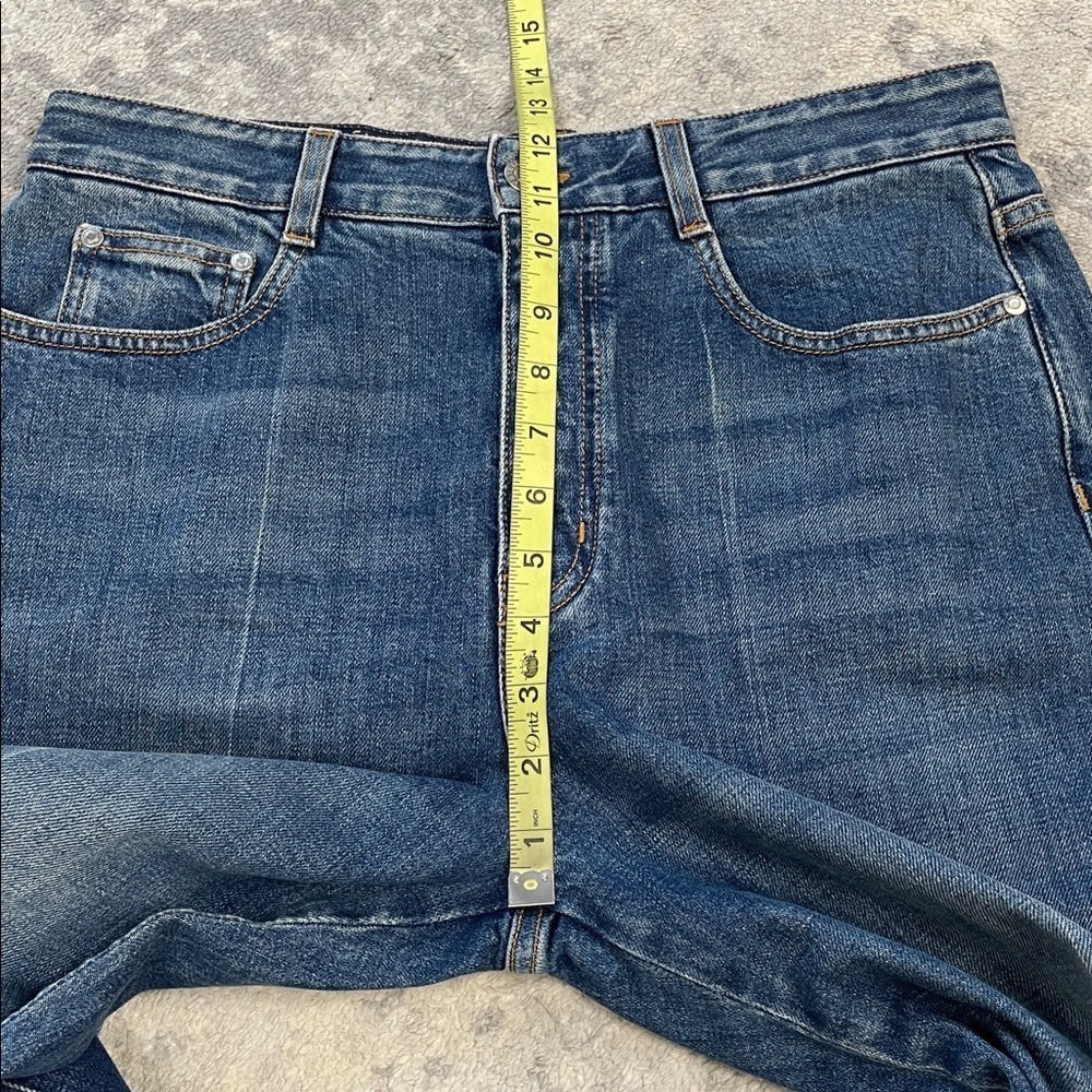 NWT Stella McCartney Vintage Dark Blue 90s Crop Flare Jeans Sz 30 - Picture 14 of 16